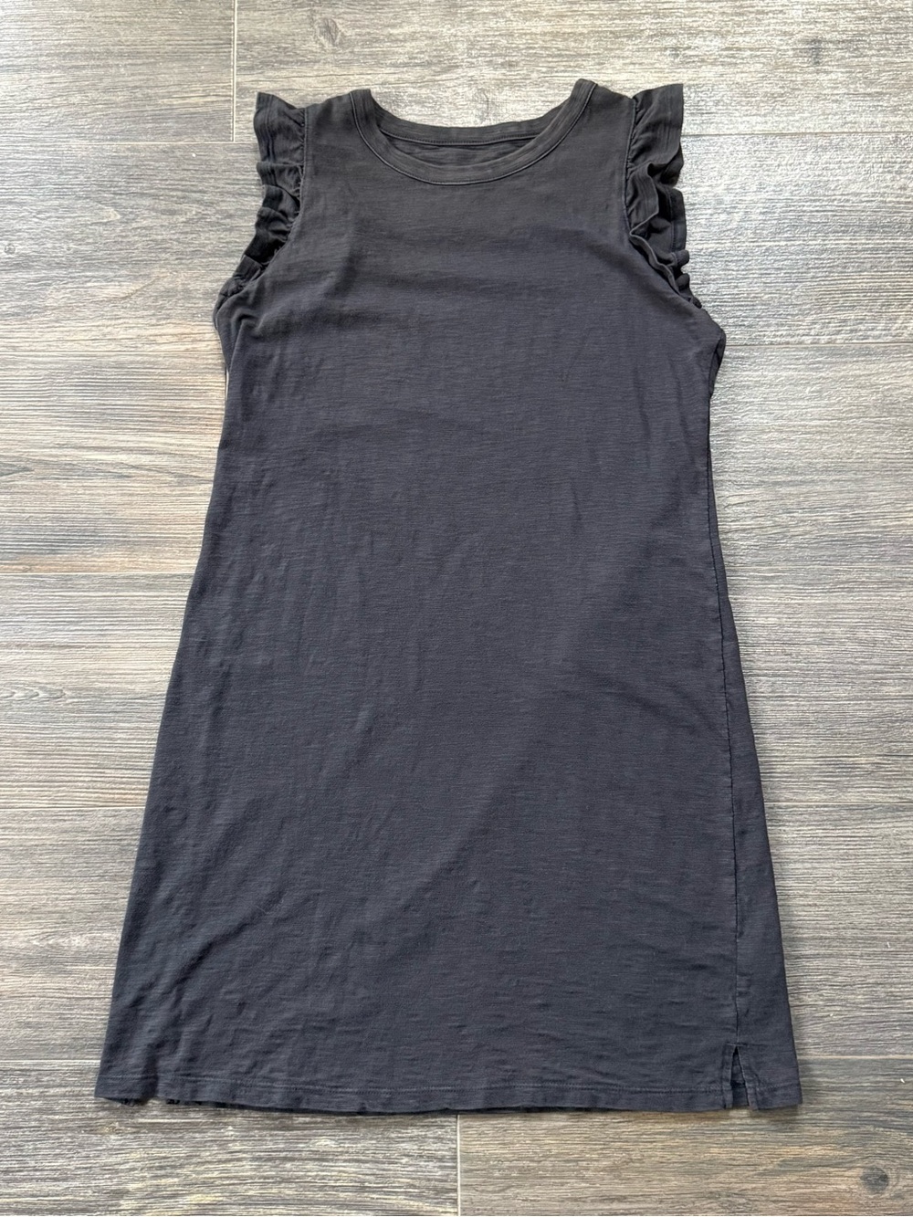 100% cotton Grunge Universal Thread Grey Ruffle Sleeve boho goth fall Dress